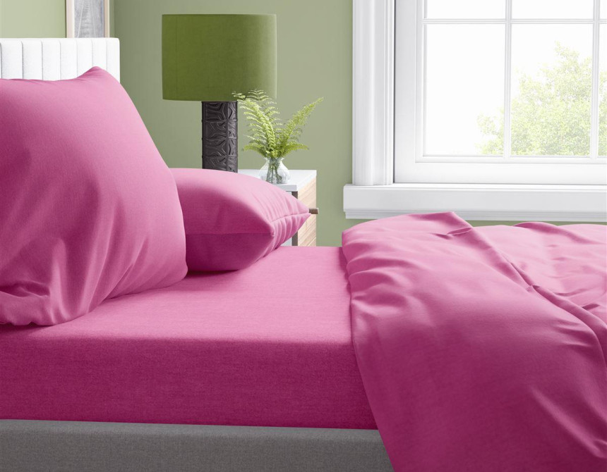 Σεντόνι 1 τεμ Solid 499 240X270 Fuchsia 100% Cotton