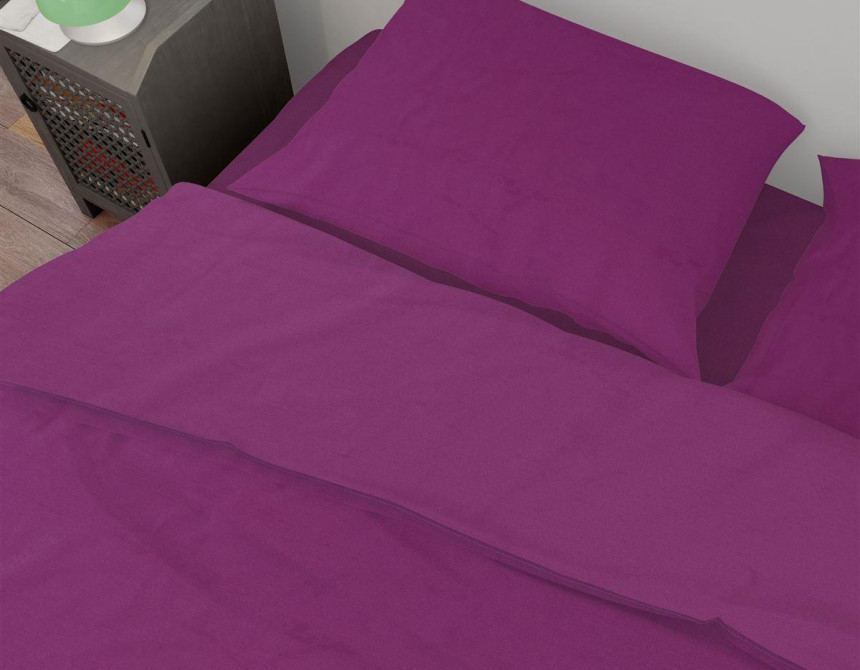 Σεντόνι 1 τεμ Solid 501 160X240 Dark Magenta 100% Cotton