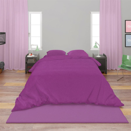 Σεντόνια Σετ 4 τεμ Solid 501 240X270 Dark Magenta 100% Cotton