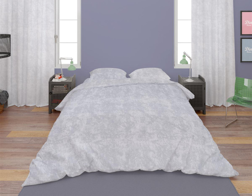 Παπλωματοθήκη Premium Shadow 621 160X240 Light Grey 100% Cotton