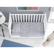 Σεντόνια Σετ 3 τεμ bebe Premium Shadow 621 120X160 Light Grey 100% Cotton