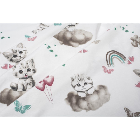 Πάνα Χασέ bebe Kitten 560 80X80 Petrol 100% Cotton