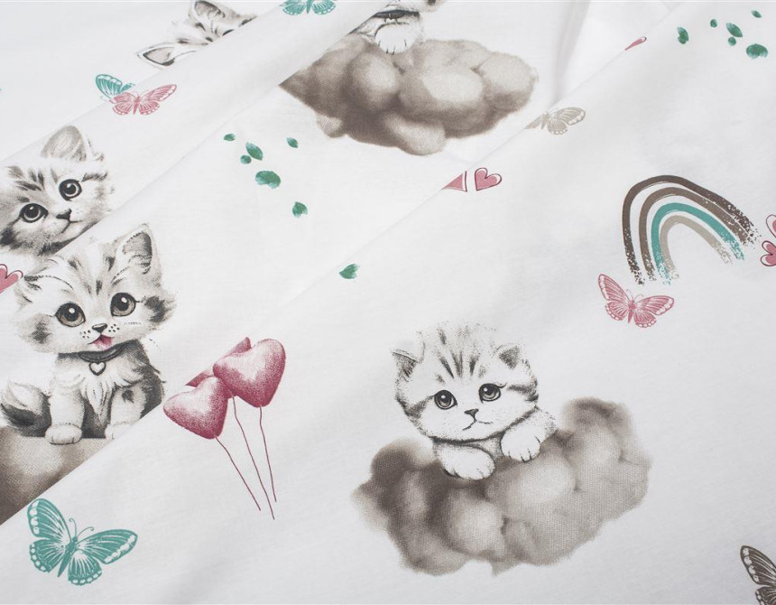 Πάνα Χασέ bebe Kitten 560 80X80 Petrol 100% Cotton