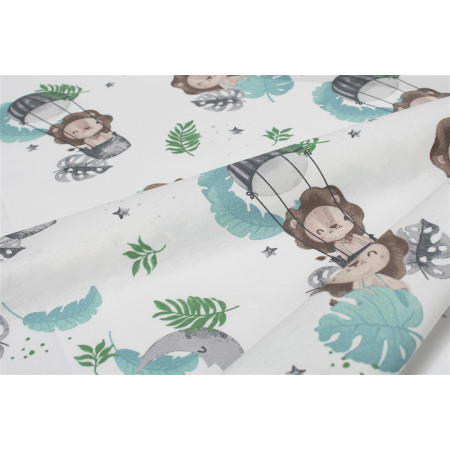 Πάνα Χασέ bebe Lion 533 80X80 Sky Blue 100% Cotton