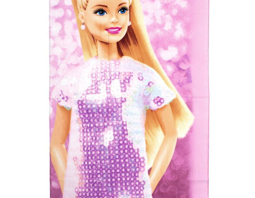 Πετσέτα Θαλάσσης Quick Dry Mattel Barbie 85 70X140 Pink 100% Microfiber