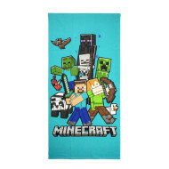 Πετσέτα Θαλάσσης Quick Dry Mojang Minecraft 49 70X140 Blue 100% Microfiber