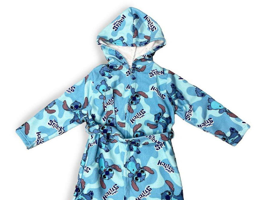 Μπουρνούζι Disney Home Lilo & Stitch Sky Blue 100% Microfiber Sky Blue 9-10