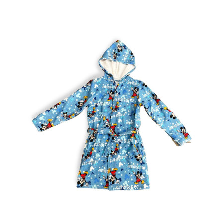 Μπουρνούζι Disney Home Mickey Sky Blue 100% Microfiber Sky Blue 3-4