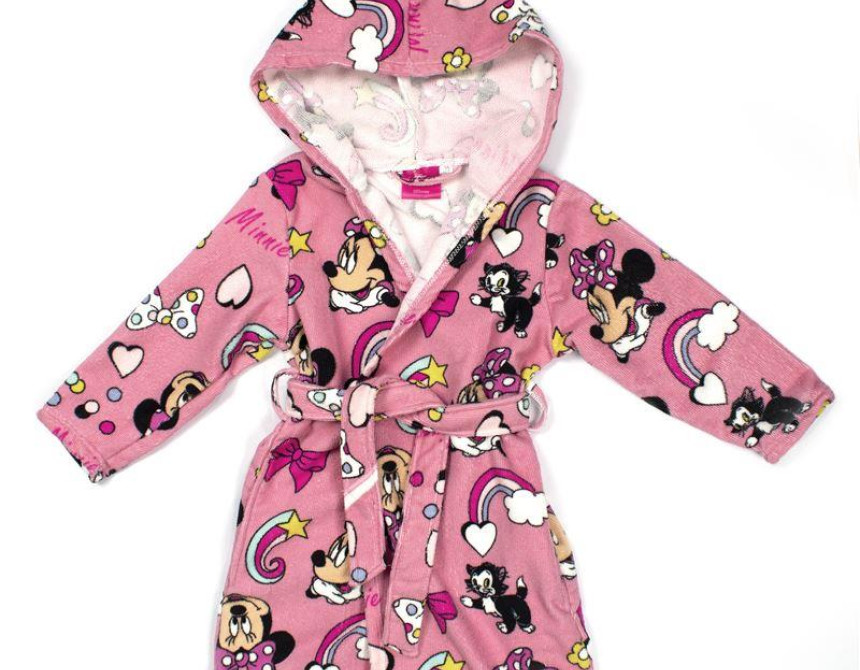 Μπουρνούζι Disney Home Minnie Pink 100% Microfiber Pink 9-10