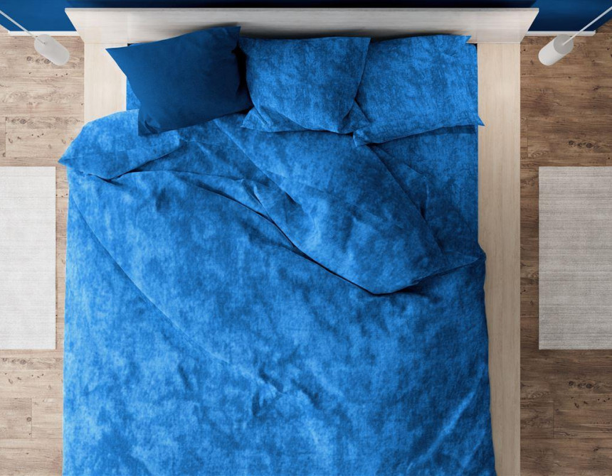 Παπλωματοθήκη Premium Shadow 631 220X240 Electric Blue 100% Cotton