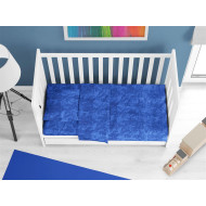 Σεντόνια Σετ 3 τεμ bebe Premium Shadow 631 120X160 Electric Blue 100% Cotton