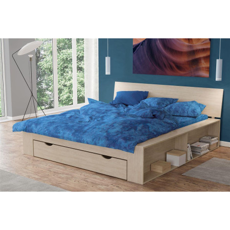Σεντόνια Σετ 4 τεμ Premium Shadow 631 220X240 Electric Blue 100% Cotton