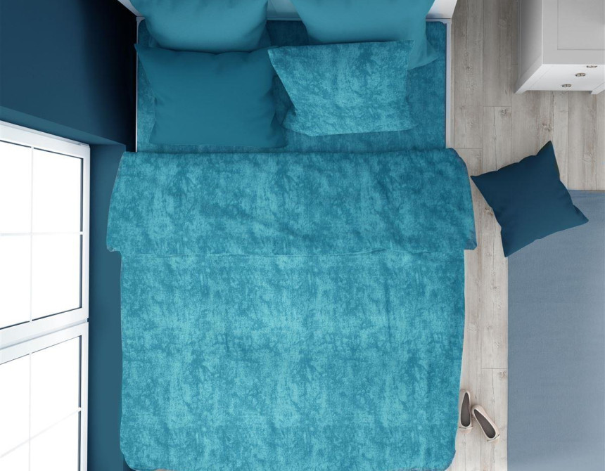 Παπλωματοθήκη Premium Shadow 620 160X240 Turquoise 100% Cotton