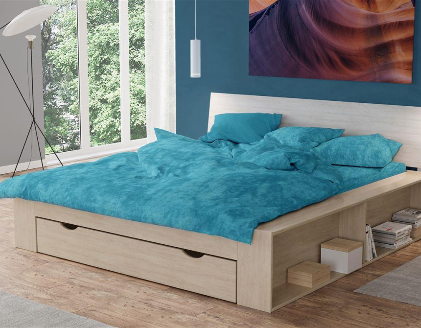 Σεντόνι 1 τεμ Premium Shadow 620 240X270 Turquoise 100% Cotton