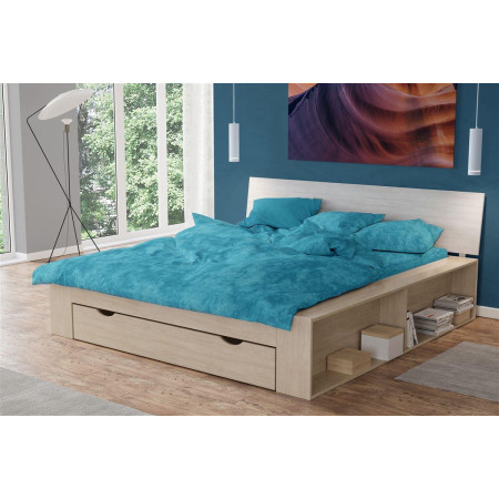 Σεντόνια Σετ 4 τεμ Premium Shadow 620 220X240 Turquoise 100% Cotton