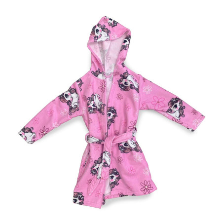 Μπουρνούζι Unicorn Pink 100% Microfiber Pink 3-4