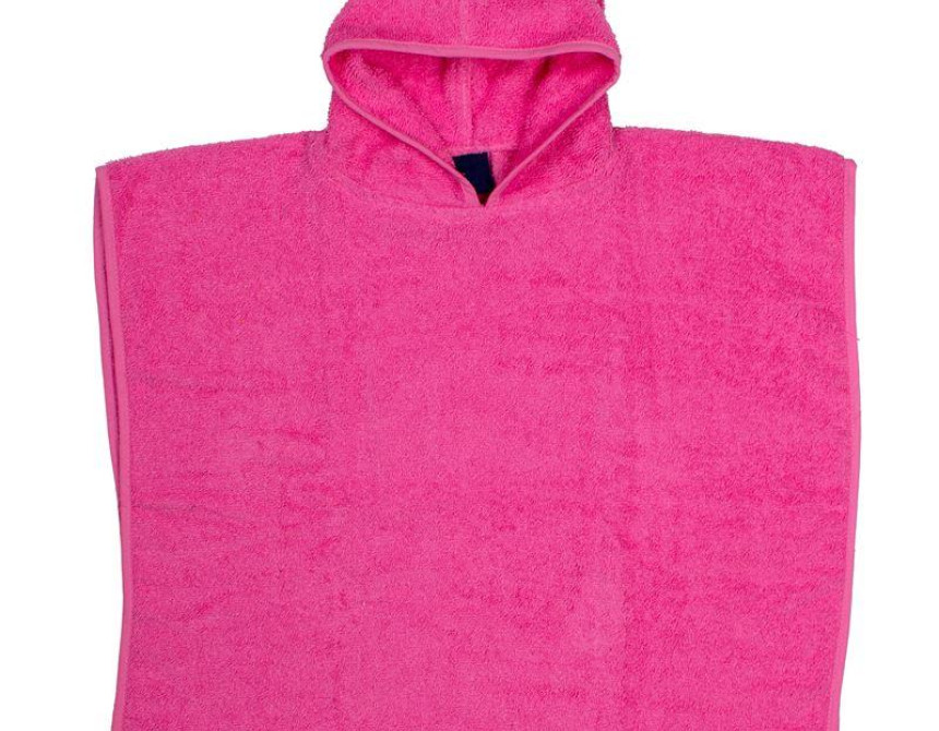Πόντσο Κολυμβητηρίου kids 60X120 Ροζ 100% Cotton