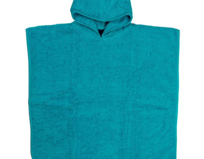 Πόντσο Κολυμβητηρίου kids 60X120 Τιρκουάζ 100% Cotton