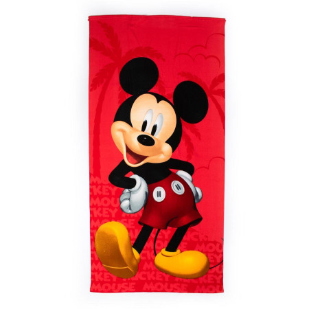 Πετσέτα Θαλάσσης Quick Dry Disney Home Mickey 27 70X140 Red 100% Microfiber