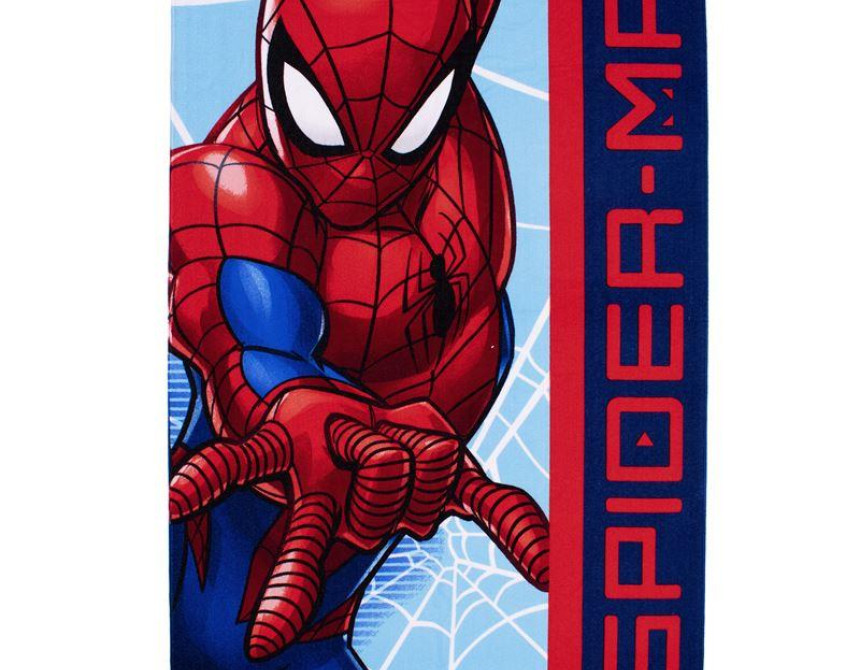 Πετσέτα Θαλάσσης Quick Dry Marvel Spider-Man 41 70X140 Sky Blue 100% Microfiber