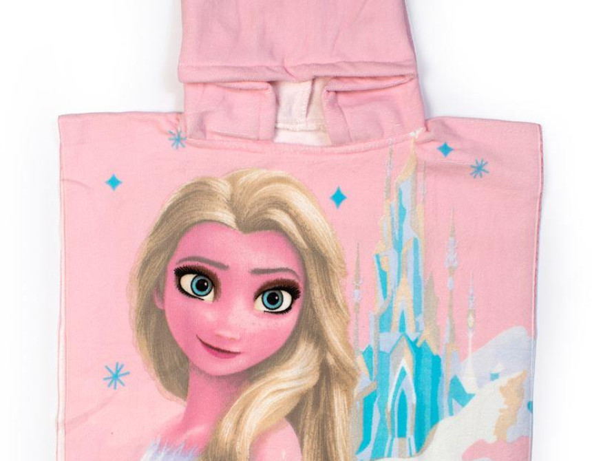 Πόντσο Θαλάσσης Quick Dry Disney Home Frozen 38 50X100 Pink 100% Microfiber
