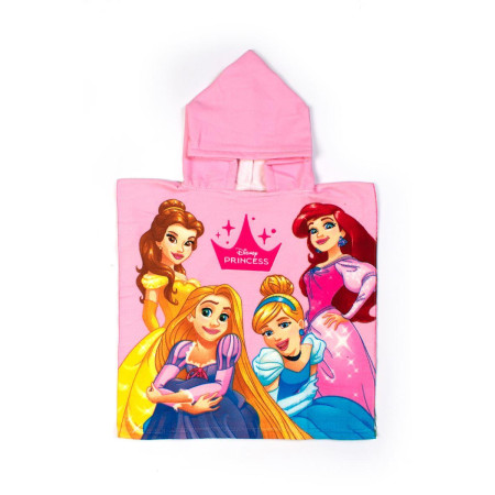 Πόντσο Θαλάσσης Quick Dry Disney Home Princess 08 50X100 Pink 100% Microfiber