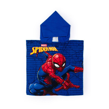 Πόντσο Θαλάσσης Quick Dry Marvel Spider-Man 04 50X100 Blue 100% Microfiber