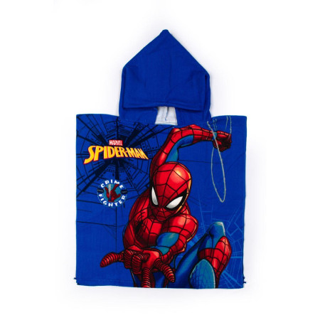 Πόντσο Θαλάσσης Quick Dry Marvel Spider-Man 95 50X100 Blue 100% Microfiber