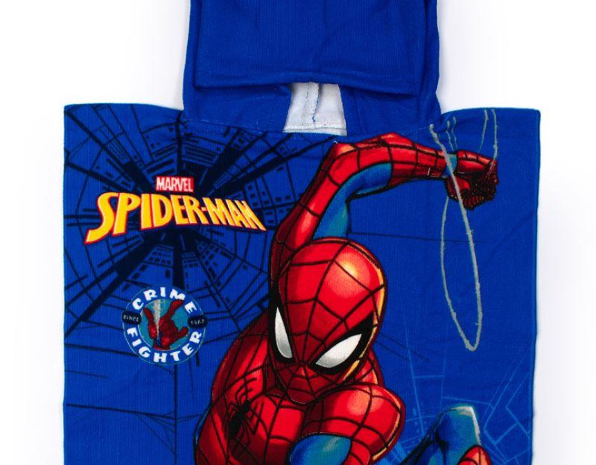 Πόντσο Θαλάσσης Quick Dry Marvel Spider-Man 95 50X100 Blue 100% Microfiber