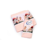 Πετσέτα Σετ 2 τεμ Με Ψηφιακή Εκτύπωση bebe Fairies 330 30X50,70X140 Pink 100% Cotton