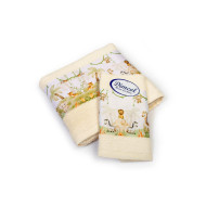 Πετσέτα Σετ 2 τεμ Με Ψηφιακή Εκτύπωση bebe Jungle 351 30X50,70X140 Ecru 100% Cotton
