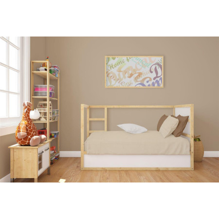 Κατωσέντονο με Λάστιχο bebe Solid 502 0,70X1,40X0,15 Beige 100% Cotton