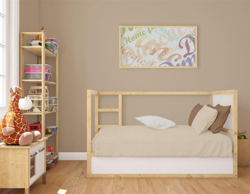 Κατωσέντονο με Λάστιχο bebe Solid 502 0,70X1,40X0,15 Beige 100% Cotton