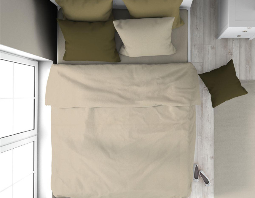 Παπλωματοθήκη Solid 502 160X240 Beige 100% Cotton