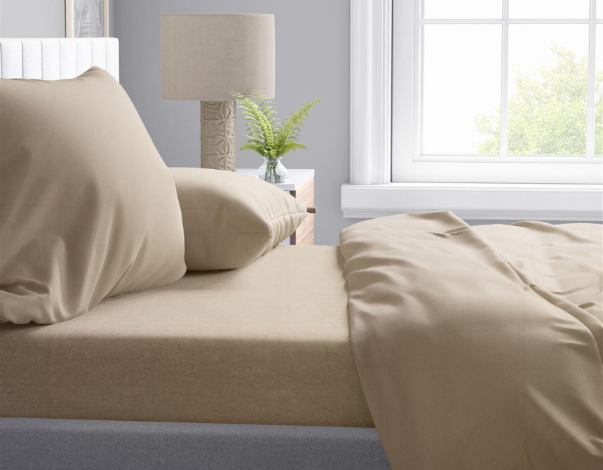 Παπλωματοθήκη Solid 502 220X240 Beige 100% Cotton