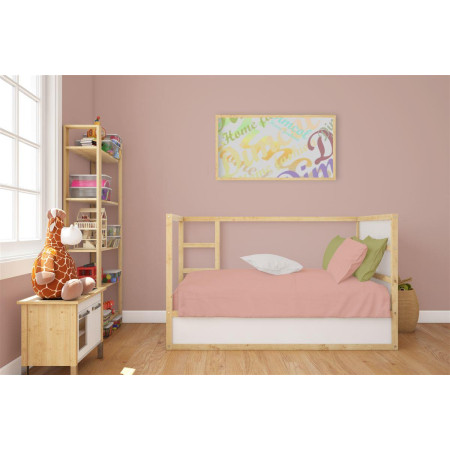 Κατωσέντονο με Λάστιχο bebe Solid 503 0,70X1,40X0,15 Dusty Rose 100% Cotton