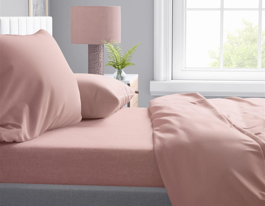 Σεντόνια Σετ 4 τεμ Solid 503 240X270 Dusty Rose 100% Cotton
