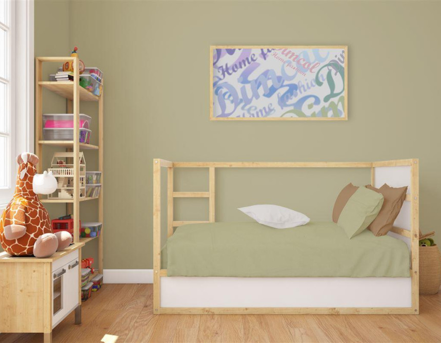 Κατωσέντονο με Λάστιχο bebe Solid 504 0,70X1,40X0,15 Olive 100% Cotton
