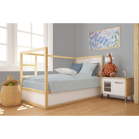 Πάπλωμα bebe Solid 505 120X160 Light Blue-Grey 100% Cotton