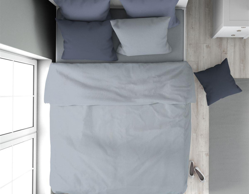 Παπλωματοθήκη Solid 505 160X240 Light Blue-Grey 100% Cotton