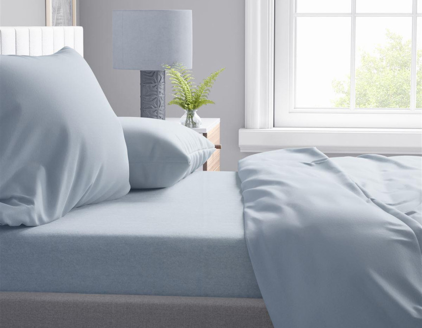 Παπλωματοθήκη Solid 505 220X240 Light Blue-Grey 100% Cotton