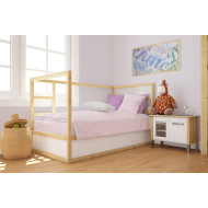 Πάπλωμα bebe Solid 506 120X160 Light Purple 100% Cotton