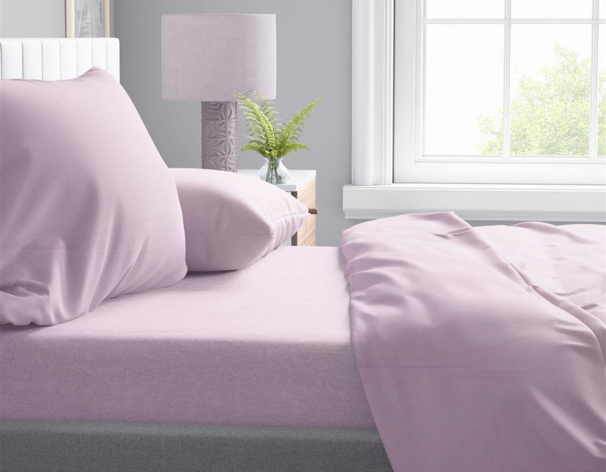 Σεντόνι 1 τεμ Solid 506 240X270 Light Purple 100% Cotton