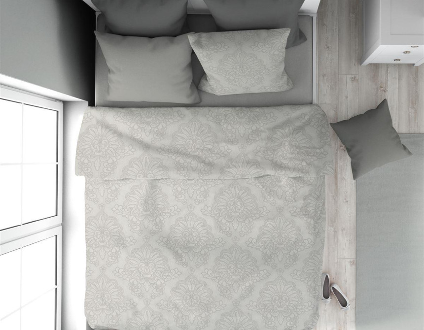 Παπλωματοθήκη Εμπριμέ Άρτεμις 701 160X240 Grey 100% Cotton