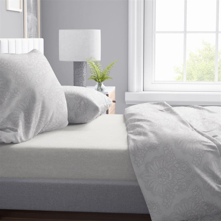 Παπλωματοθήκη Εμπριμέ Άρτεμις 701 220X240 Grey 100% Cotton