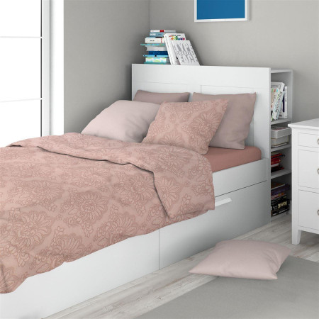 Σεντόνια Εμπριμέ Σετ 3 τεμ Άρτεμις 703 160X240 Dusty Rose 100% Cotton