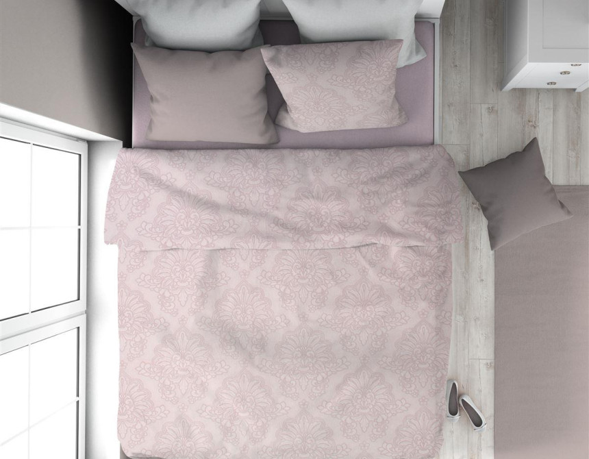 Παπλωματοθήκη Εμπριμέ Άρτεμις 706 160X240 Light Purple 100% Cotton