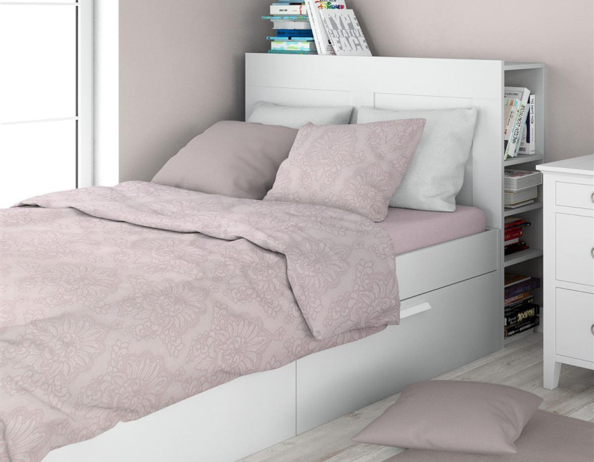 Σεντόνια Εμπριμέ Σετ 3 τεμ Άρτεμις 706 160X240 Light Purple 100% Cotton
