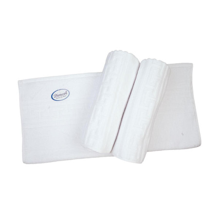 Ξενοδοχειακή Πετσέτα 500 gr/m² Jacquard Μαίανδρος 50X100 Λευκό 100% Cotton