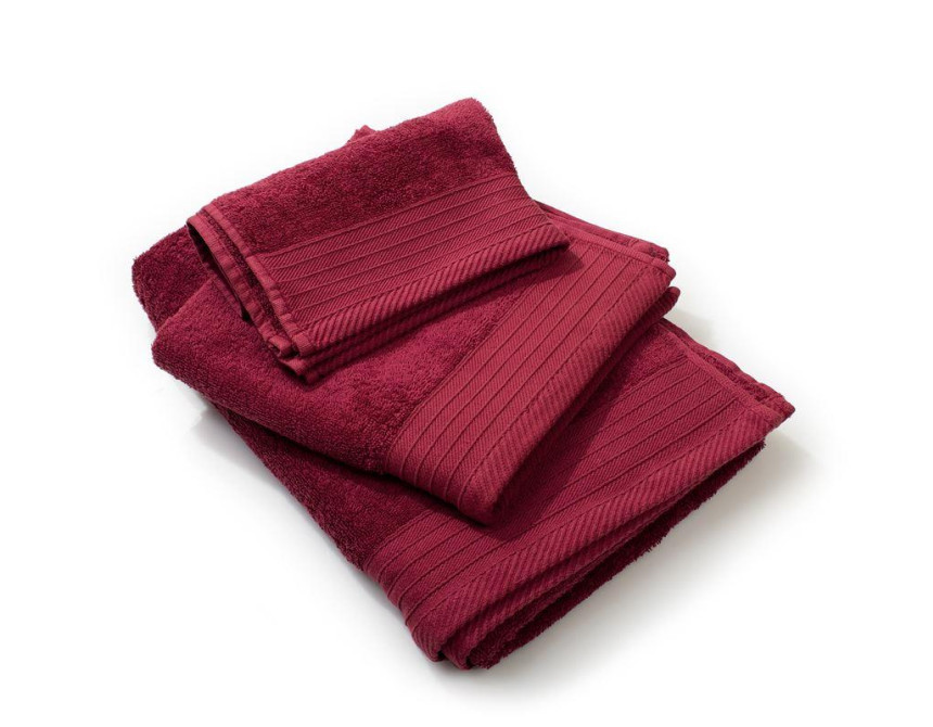 Πετσέτα Πενιέ 500 gr/m² 50X100 Bordeaux 100% Cotton